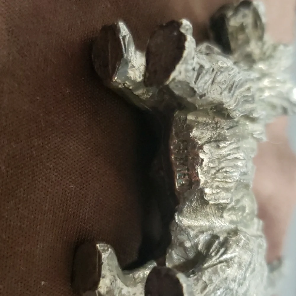Dog figurine silver or gray ! - Picture 8 of 9